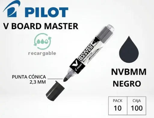 [119391] ROTULADOR PILOT V-BOARD MASTER PIZARRA BLANCA  NEGRO