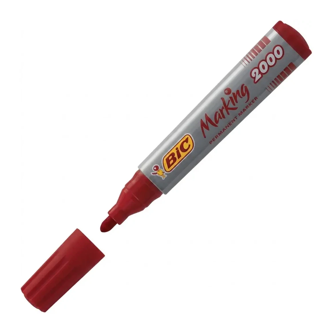 [140263] ROTULADOR BIC PERMANENTE MARKING 2000 ROJO PUNTA CONICA