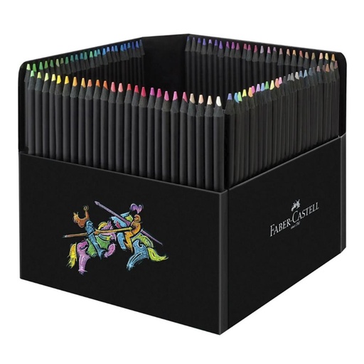 [081658] LÁPICES DE COLORES FABER-CASTELL BLACK EDITION 100 UNIDADES SURTIDAS