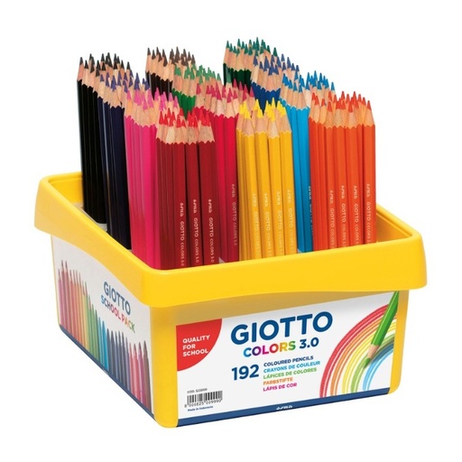 [700052] LÁPIZ DE COLOR GIOTTO COLORS 3.0 SCHOOL PACK 192 UD 