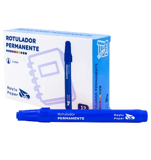 [080300] ROTULADOR PERMANENTE RAYLU ULTRAINK AZUL