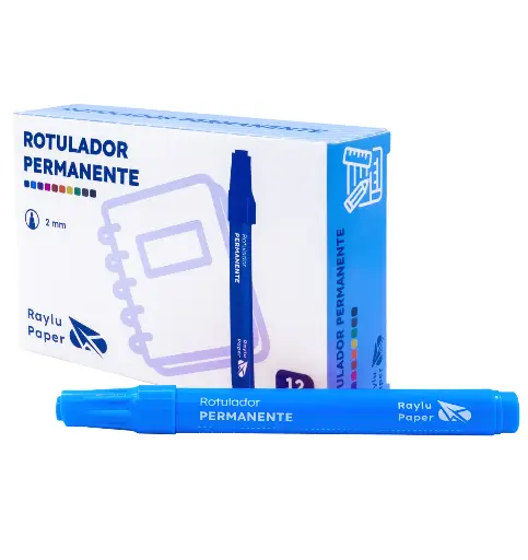 [081272] ROTULADOR PERMANENTE RAYLU ULTRAINK AZUL CLARO