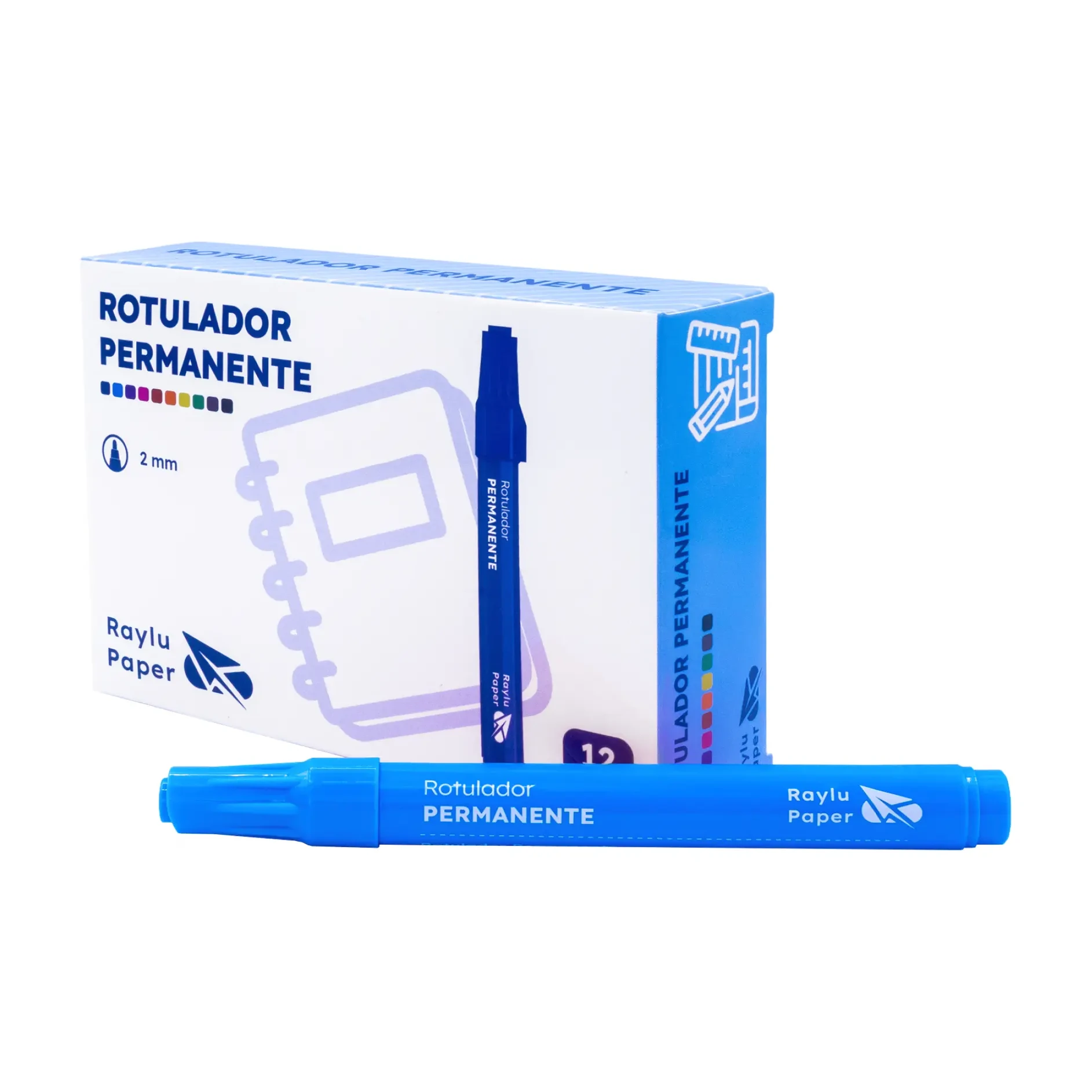 [081272] ROTULADOR PERMANENTE RAYLU ULTRAINK AZUL CLARO