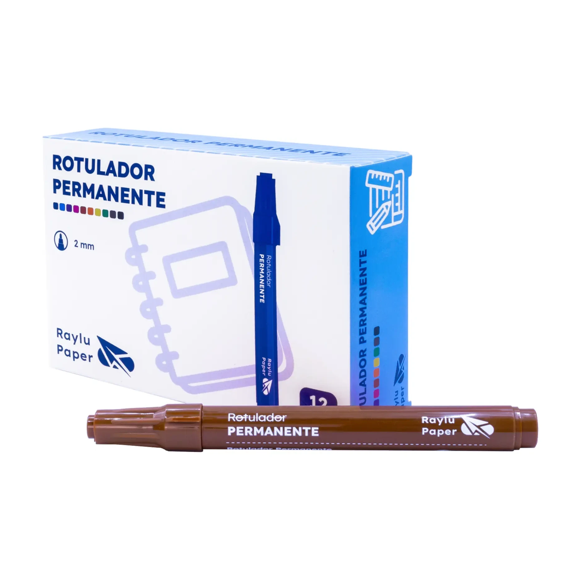 [081384] ROTULADOR PERMANENTE RAYLU ULTRAINK MARRON