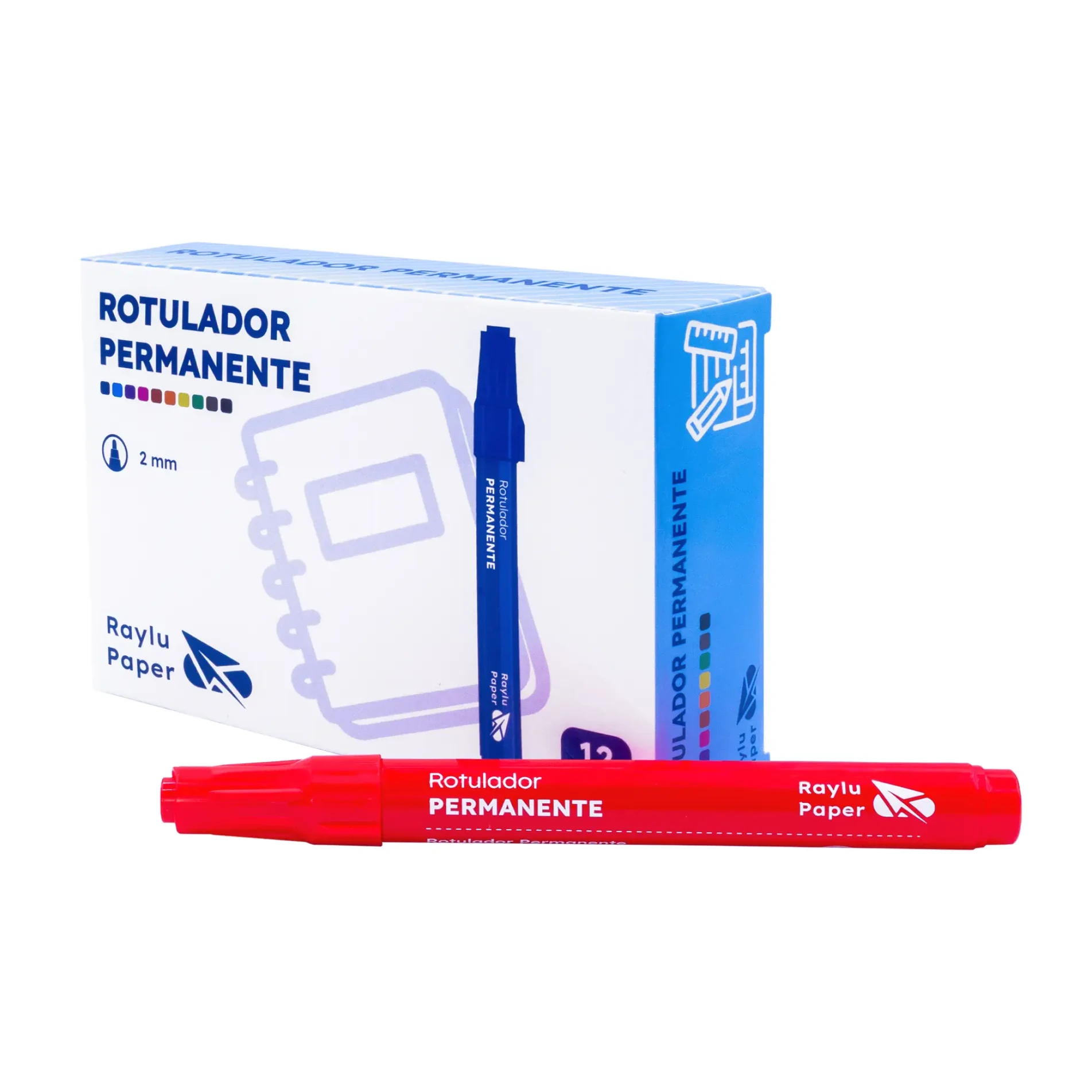 [080301] ROTULADOR PERMANENTE RAYLU ULTRAINK ROJO