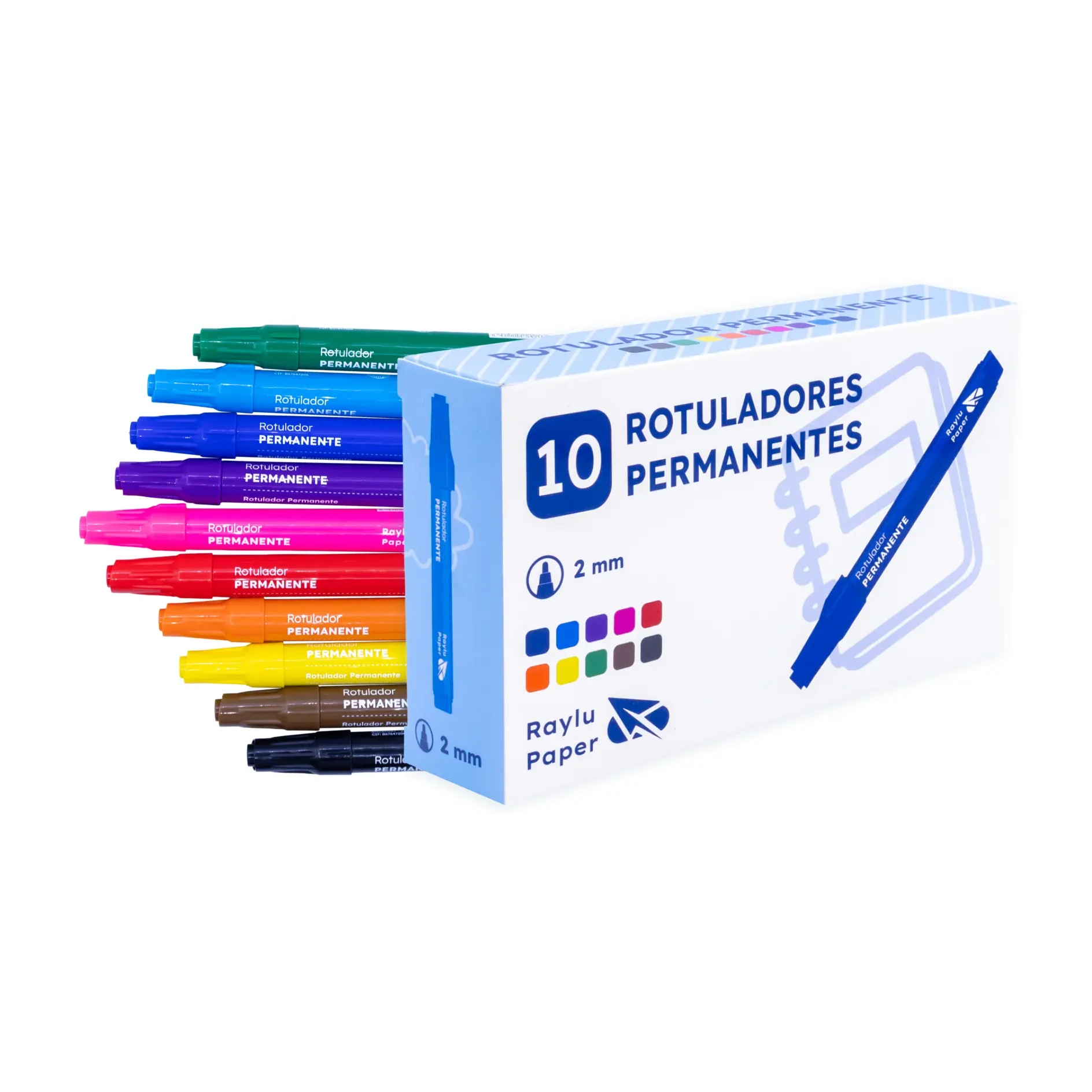 [704356] ROTULADOR PERMANENTE RAYLU ULTRAINK SURTIDO 10 UDS