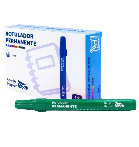 [080302] ROTULADOR PERMANENTE RAYLU ULTRAINK VERDE