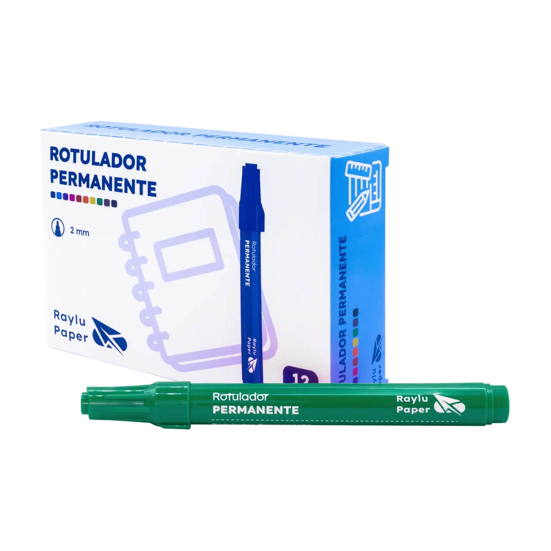 [080302] ROTULADOR PERMANENTE RAYLU ULTRAINK VERDE