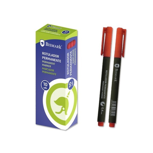 [080500] ROTULADOR PERMANENTE SUPER FINO 0,4MM ROJO
