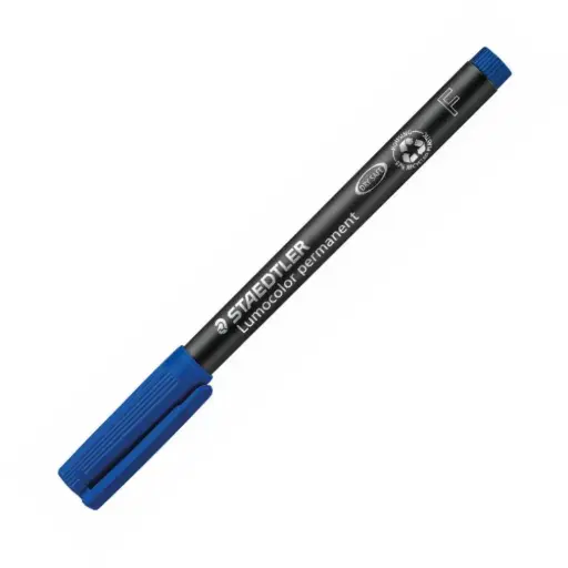 [080229] ROTULADOR STAEDTLER LUMOCOLOR PERMANENTE 318-3 AZUL PUNTA FINA