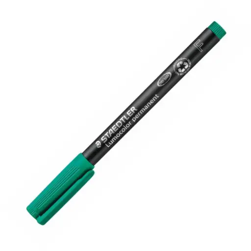 [080231] ROTULADOR STAEDTLER LUMOCOLOR PERMANENTE 318-5 VERDE PUNTA FINA