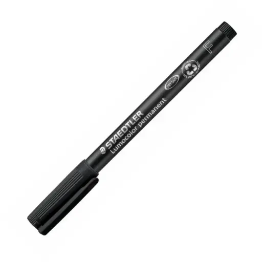 [080228] ROTULADOR STAEDTLER LUMOCOLOR PERMANENTE 318-9 NEGRO PUNTA FINA