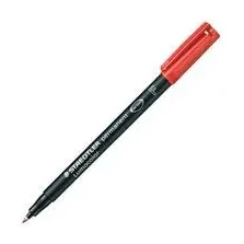 [080227] ROTULADOR STAEDTLER LUMOCOLOR PERMANENTE 313-2 ROJO PUNTA SUPERFINA