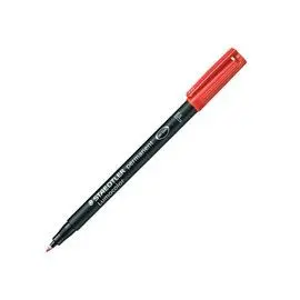 [080227] ROTULADOR STAEDTLER LUMOCOLOR PERMANENTE 313-2 ROJO PUNTA SUPERFINA