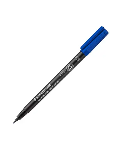 [080226] ROTULADOR STAEDTLER LUMOCOLOR PERMANENTE 313-3 AZUL PUNTA SUPERFINA