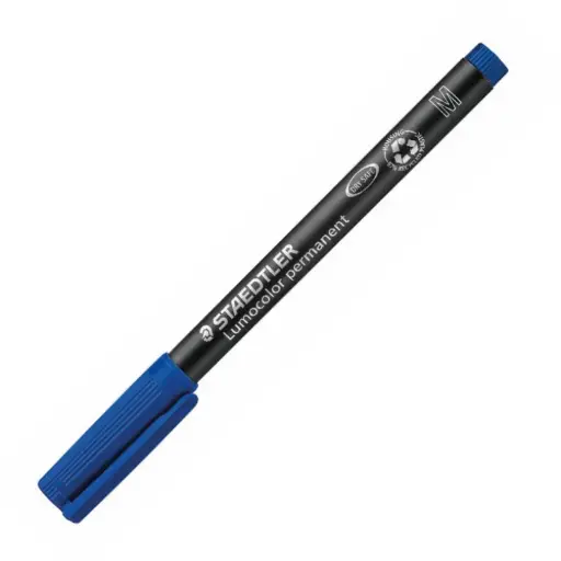 [080233] ROTULADOR STAEDTLER LUMOCOLOR PERMANENTE 317-3 AZUL PUNTA MEDIA