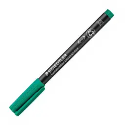 ROTULADOR STAEDTLER LUMOCOLOR PERMANENTE 317-5 VERDE PUNTA MEDIA