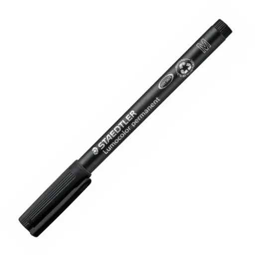 [080232] ROTULADOR STAEDTLER LUMOCOLOR PERMANENTE 317-9 NEGRO PUNTA MEDIA