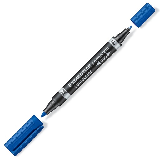 [081570] ROTULADOR STAEDTLER LUMOCOLOR PERMANENTE DUO 348 AZUL