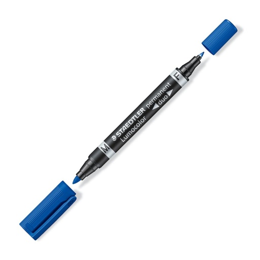 [081570] ROTULADOR STAEDTLER LUMOCOLOR PERMANENTE DUO 348 AZUL