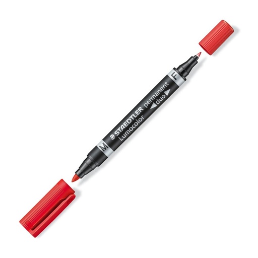 [081569] ROTULADOR STAEDTLER LUMOCOLOR PERMANENTE DUO 348 ROJO