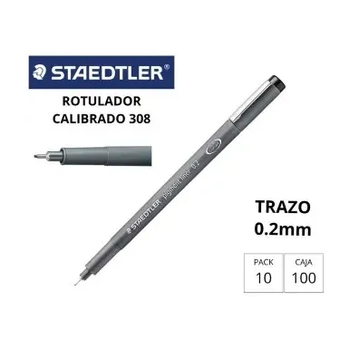 [080221] ROTULADOR CALIBRADO STAEDTLER NEGRO 0,2 MM 308-02-9