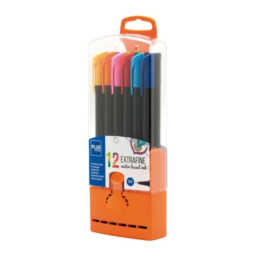 [081166] ROTULADOR PLUS EXTRAFINO ESTUCHE 12 UDS