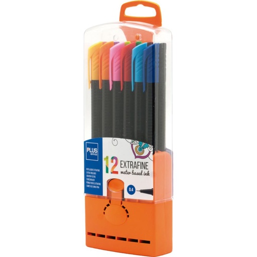 [081166] ROTULADOR PLUS EXTRAFINO ESTUCHE 12 UDS