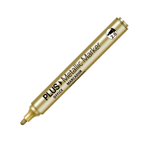 [081425] ROTULADOR PLUS METAL MARKER 2MM ORO