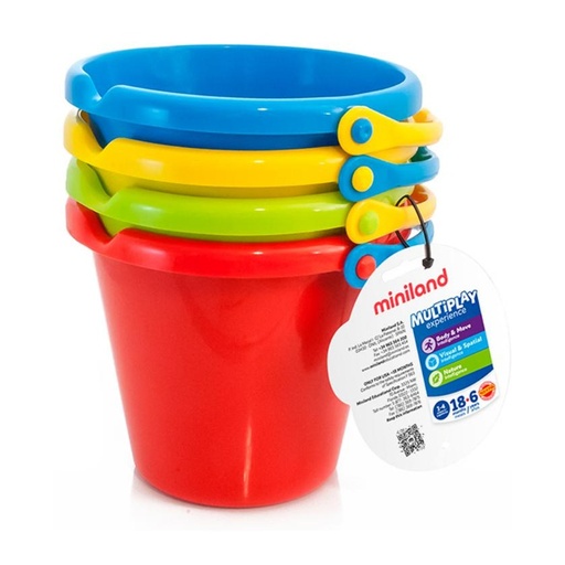 [722327] CUBO MINILAND 19 CM PACK 4 UDS