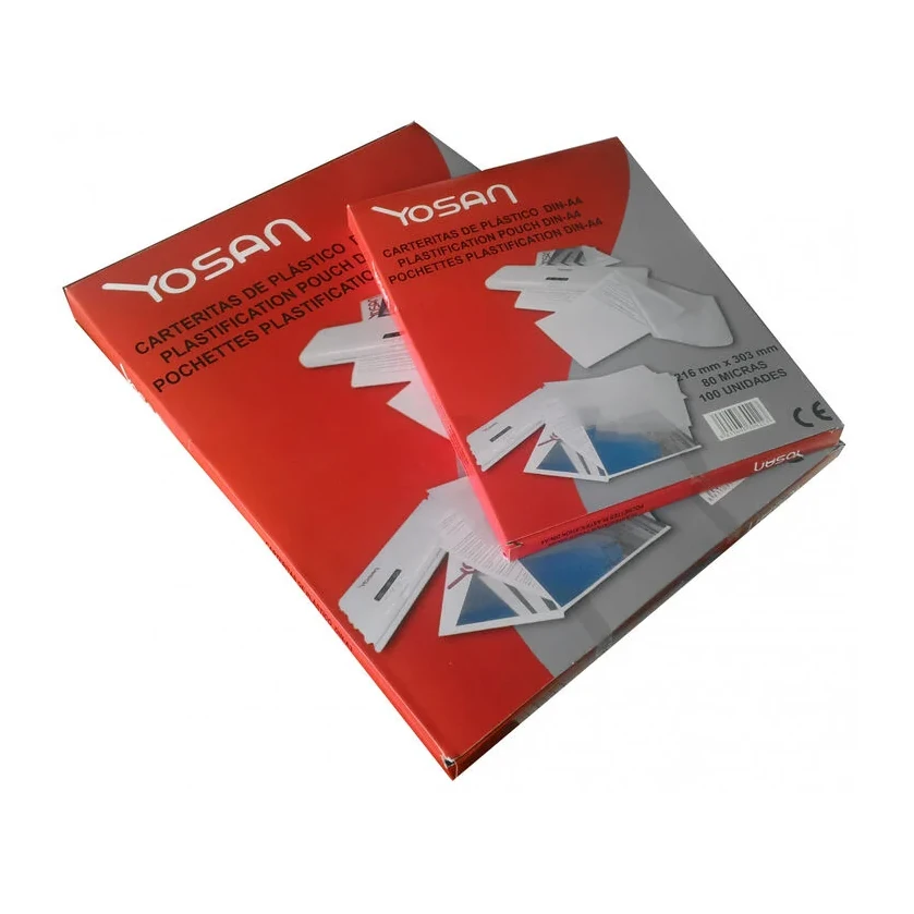 [220536] FUNDA PLASTIFICAR YOSAN A3 426x303MM 80 MICRAS CAJA 100 UNIDADES
