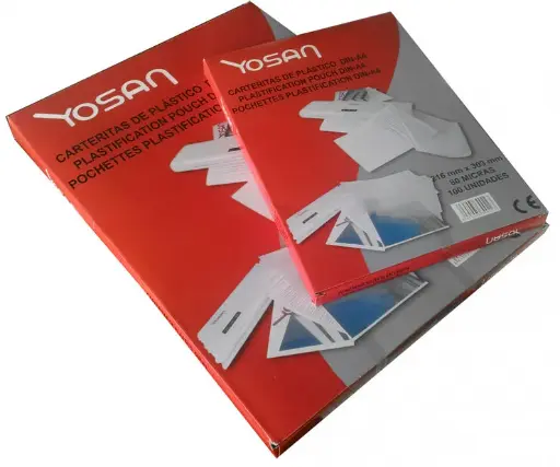 [220536] FUNDA PLASTIFICAR YOSAN A3 426x303MM 80 MICRAS CAJA 100 UNIDADES