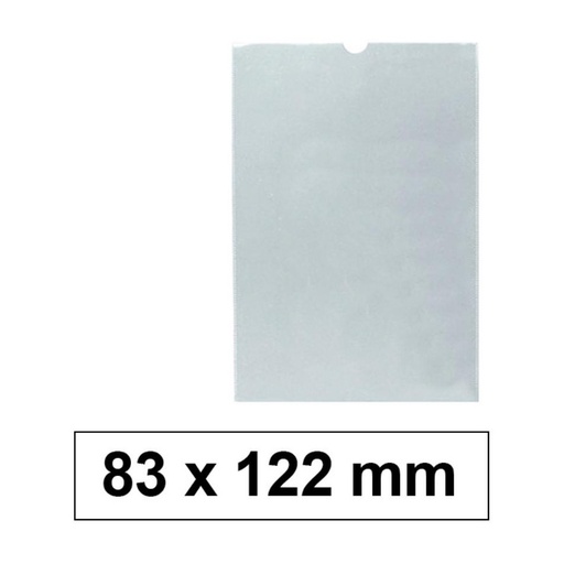 [180285] FUNDA PORTACARNET  PVC 150 MICRAS 80X120MM