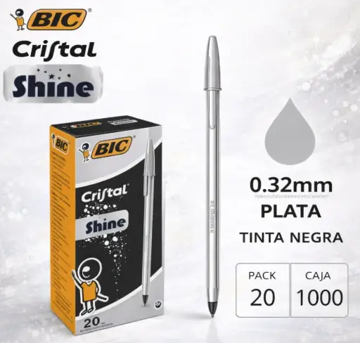 [118870] BOLÍGRAFO BIC CRISTAL ORO · TINTA AZUL