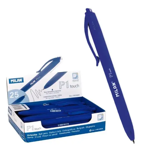 [120044] BOLÍGRAFO MILAN P1 TOUCH AZUL