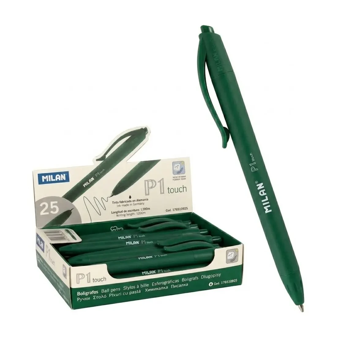 [120047] BOLÍGRAFO MILAN P1 TOUCH VERDE