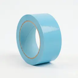 PRECINTO DE EMBALAJE PVC AZUL CLARO 66M×50MM