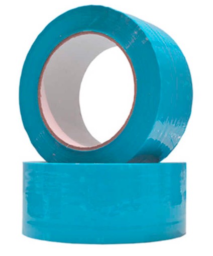 [825625] PRECINTO DE EMBALAJE PVC AZUL CLARO 66M×50MM