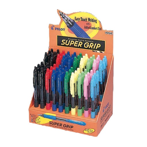 [119064] BOLÍGRAFO PILOT SUPER GRIP EXPOSITOR