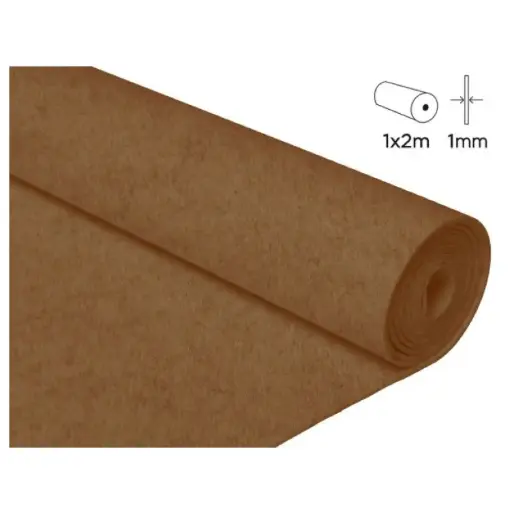 [825519] FIELTRO ACRÍLICO MARRON EN ROLLO 100×200CM 160 G/M² INNSPIRO