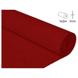 FIELTRO ACRÍLICO ROJO EN ROLLO 100×200CM 160 G/M² INNSPIRO