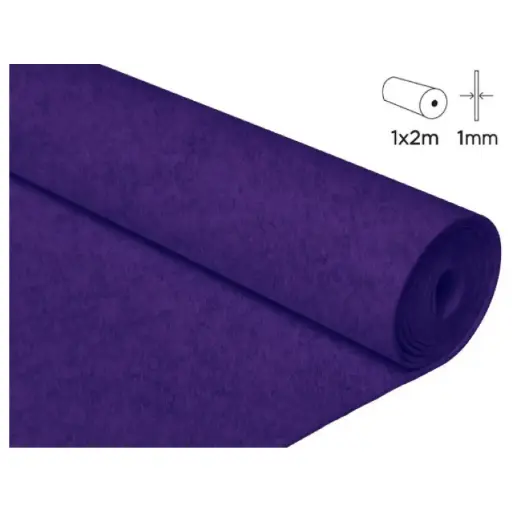 [825523] FIELTRO ACRÍLICO VIOLETA EN ROLLO 100×200CM 160 G/M² INNSPIRO