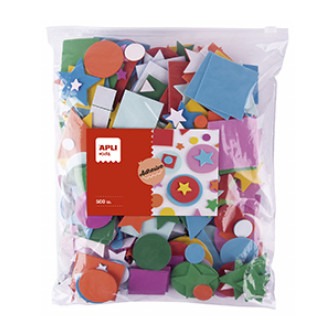 [650494] FORMAS GOMA EVA SURTIDAS 4 FORMAS PACK 500UDS