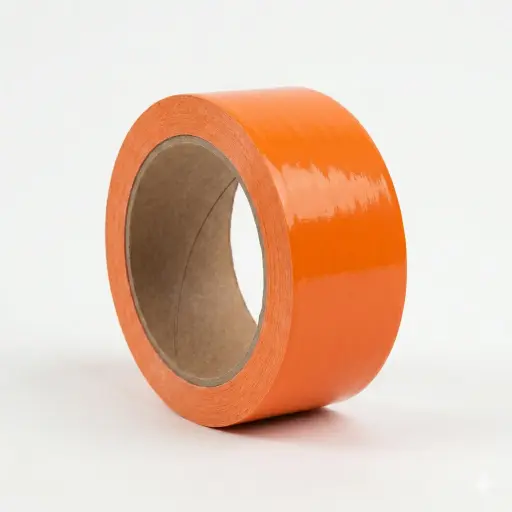 [825621] PRECINTO DE EMBALAJE PVC NARANJA 66M×50MM