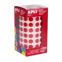 [650220] GOMETS APLI CIRCULO 10,5 ROJO ROLLO