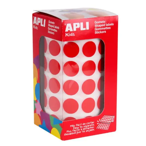 [649643] GOMETS APLI CIRCULO 15,0 ROJO ROLLO