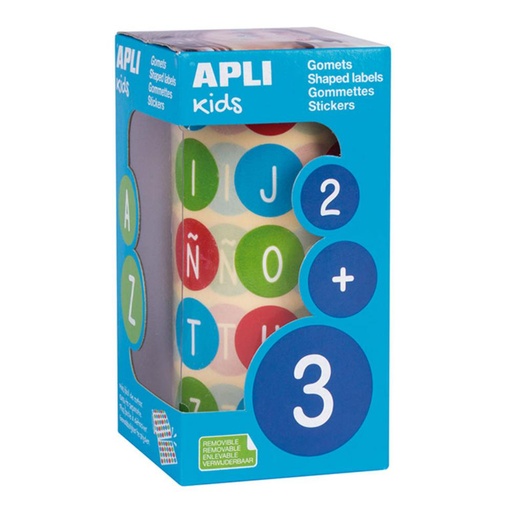 [649182] GOMETS APLI CIRCULO 20 0 ABECEDARIO MAYUSCULAS ROLLO