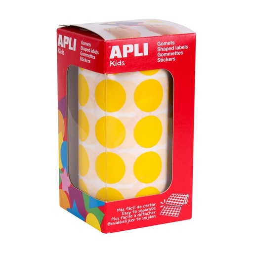 [649987] GOMETS APLI CIRCULO 20,0 AMARILLO ROLLO