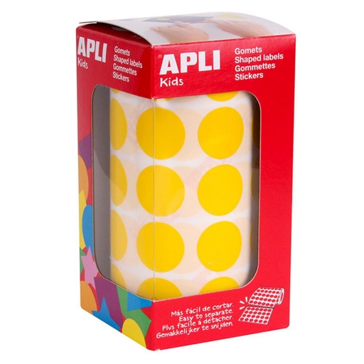[649987] GOMETS APLI CIRCULO 20,0 AMARILLO ROLLO