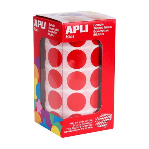 [649989] GOMETS APLI CIRCULO 20,0 ROJO ROLLO